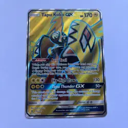Pokemon TCG Tapu Koko GX (Full Art) Guardians Rising 135/145 NM/M - Image 1