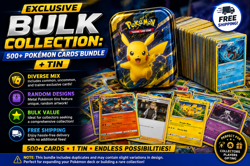 500+ Pokemon Cards Bundle Bulk Collection + Tin FREE POSTAGE - Image 1
