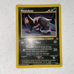 Pokemon Cards: 1st Edition Neo Discovery Uncommon: Houndour 39/75 G - Image 1