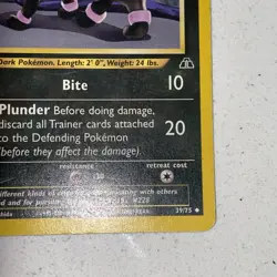 Pokemon Cards: 1st Edition Neo Discovery Uncommon: Houndour 39/75 G - Image 4