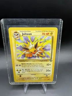 Pokemon Jolteon TCG Jungle 20/64 Regular Rare Non-Holo Card NM-MN Condition - Image 1