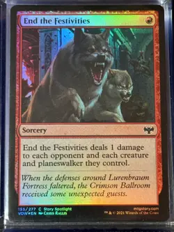 End the Festivities VOW 155 Innistrad: Crimson Vow Magic MTG Card Common FOIL NM - Image 3