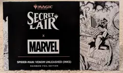 MTG - Secret Lair x Marvel - Spider-Man Venom Unleashed (Inks) ✨ RAINBOW FOIL ✨ - Image 1