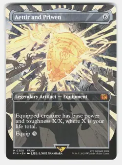 AETTIR AND PRIWEN (BORDERLESS) 350 - Magic: The Gathering - 2025 NANAHARA NM/M - Image 1