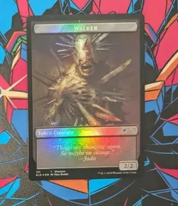 MTG *FOIL* Secret Lair Token WALKER #151 *** WALKER #152 NM - Image 1