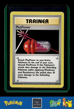 1999-2000 Pokemon 4th Print UK Base Set 84/102 PlusPower - Image 1