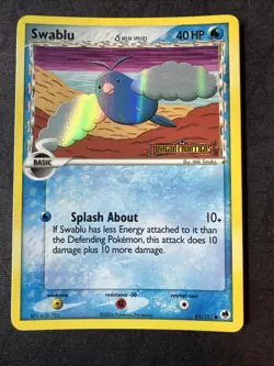 Swablu (Delta Species) 65/101 Dragon Frontiers Reverse Holo Pokemon - Image 1