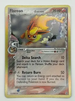 Pokemon Flareon (Delta Species) 5/113 Holo Rare 2005 EX Delta Species NM - Image 1
