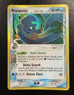 Pokemon TCG Rayquaza (Delta Species) 16/110 Ex Holon Phantoms Holo Rare LP - Image 1