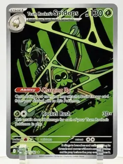 Team Rocket's Spidops 187/182 Destined Rivals Illustration Rare Pokemon TCG NM - Image 1