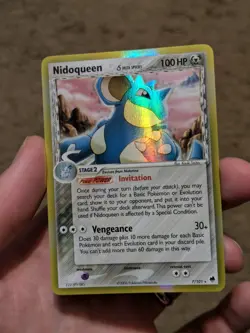 2006 Pokemon Dragon Frontiers #7 Nidoqueen (Delta Species) Holo Rare No Stamp LP - Image 1