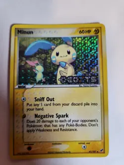 VINTAGE 2005 POKEMON MINUN #41/107 & PLUSLE #44/107 EX DEOXYS STAMPED!!! -NM/LP - Image 3