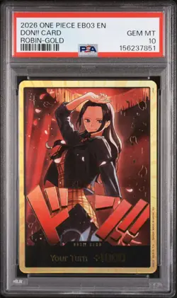 Robin-Gold: 2026 One Piece EB03-Extra Booster Heroines Edition Don!! - PSA 10 - Image 2