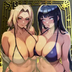 Goddess Story Gold METAL Card - Serial Number #/200! Hinata Bikini Anime Girl - Image 2