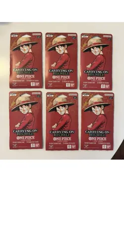 One Piece TCG OP-13 Carrying on His Will Sleeved Booster Packs Lot Of 12 English - Image 2