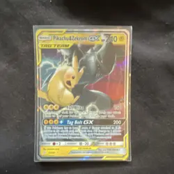 Pikachu & Zekrom GX TAG TEAM Holo Ultra Rare 240 HP 33/181 SM-Team Up - Image 1