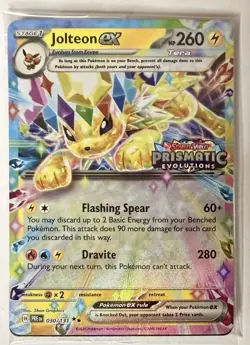 Sealed Stamped Pokemon Prismatic Evolutions Jolteon ex 030/131 Surprise Box - Image 1