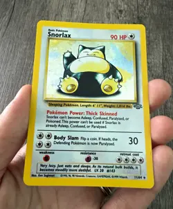 Pokemon TCG Snorlax 11/64 Jungle Unlimited Holo Rare English 1999 90 HP - Image 1