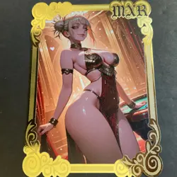 Goddess Story Gold METAL Card - Serial Number #/200! Toga Bikini Anime Girl - Image 1