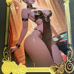 Goddess Story Gold METAL Card - Serial Number #/200! Toga Bikini Anime Girl - Image 3