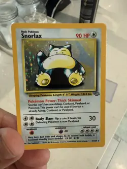 Pokemon TCG Snorlax Jungle 11/64 Holo Unlimited Holo Rare - Image 1