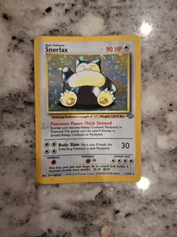 Pokemon TCG Snorlax Jungle 11/64 Holo Unlimited Holo Rare MP (Curved Foil) - Image 1