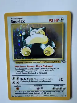 Pokemon TCG Snorlax Jungle 11/64 Holo Unlimited Holo Rare Nice - Image 1