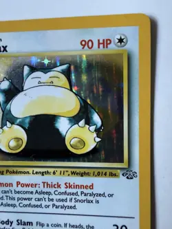 Pokemon TCG Snorlax Jungle 11/64 Holo Unlimited Holo Rare Nice - Image 3