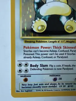 Pokemon TCG Snorlax Jungle 11/64 Holo Unlimited Holo Rare Nice - Image 5