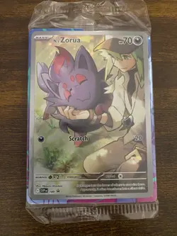 SEALED N's Zorua SVP 189 Sv: Scarlet & Violet Promo Pokemon Card 2025 - Image 1