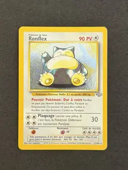 Pokemon TCG Snorlax 11/64 Jungle Set Holo Rare Unlimited WOTC Vintage French - Image 1