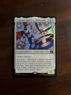 Captain America, Skybound - Foil R MTG Commander: Marvel Super Heroes M/NM - Image 1