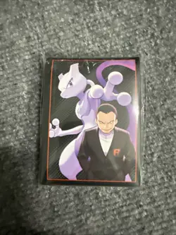 Pokemon TCG Giovanni & Mewtwo Sleeves - 65ct Sealed - Destined Rivals SV10 - Image 1