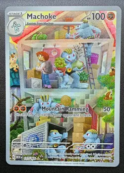 Pokemon TCG Machoke IR Full Art Holo 177/165 SV 151 ENG 100HP - Image 1