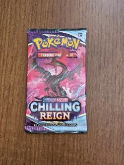 Pokemon Chilling Reign Booster Pack English x1 - Moltres Cover Art - Image 1