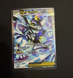 Pokemon TCG Mega Zeraora EX Full Art Holo Rare 114/084 PBLEN English - Image 1