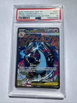 2025 Pokemon Mep En Mega Charizard x Ex Ultra Premium Collection PSA 10 - Image 1