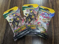 Pokemon TCG Sword & Shield Evolving Skies Sleeved Booster Pack - 3 Random Packs - Image 1