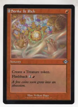 MTG Modern Horizons 3 Uncommon Card Strike It Rich (Borderless) - Image 1