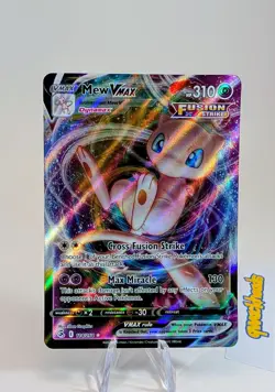 Pokemon TCG Mew VMAX 114/264 SWSH Fusion Strike Holo Card Near Mint Condition - Image 2
