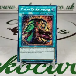 Pot Of Extravagance RA01-EN059 Secret Rare 1st Edition Yugioh Card Near Mint - Image 1