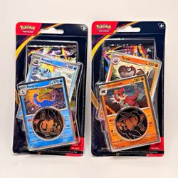 Pokemon TCG Mega Evolution Pitch Black Booster Pack 10 Cards + 2 Promos Coin - Image 1