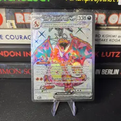 Pokemon TCG Charizard EX Holo Card 215/197 Obsidian Flames Series - Image 1