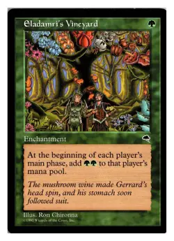 Magic MTG Eladamri's Vineyard 223 R Tempest English Card Lightly Played - Image 1
