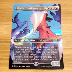 Ulalek, Fused Atrocity, Borderless Ripple Foil, Modern Horizons 3, MTG LP - Image 1