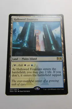 MTG Hallowed Fountain x1- -Ravnica Allegiance-Lightly Played - Image 1