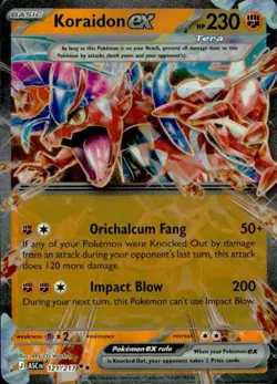 Koraidon ex 121/217 Double Rare ME: Ascended Heroes Pokemon NM - Image 1