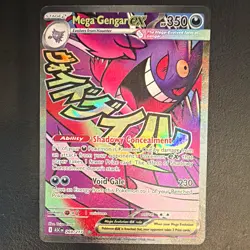 Mega Gengar EX 269/217 Sun & Moon Secret Rare Holo Full Art English 350HP - Image 1