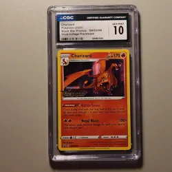 2020 Pokemon Charizard SWSH066 CGC 10 Gem Mint Vivid Voltage Prerelease - Image 1