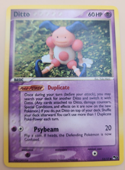 Pokemon TCG 2006 Ditto Mr.Mime 12/17 Pop Series Promos, Common Card MP - Image 3